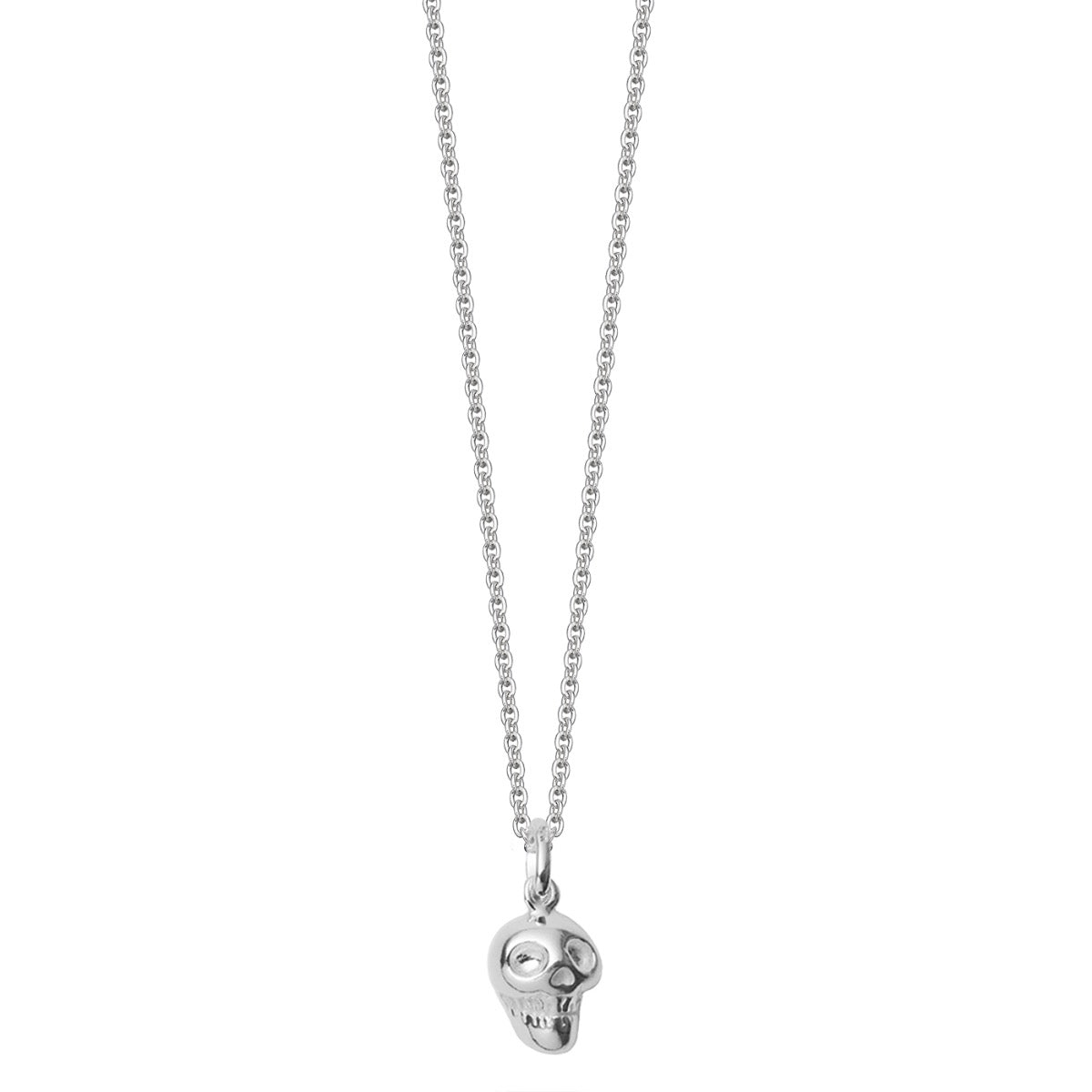 Sterling Silver Skull Pendant Necklace| Hersey & Son Silversmiths