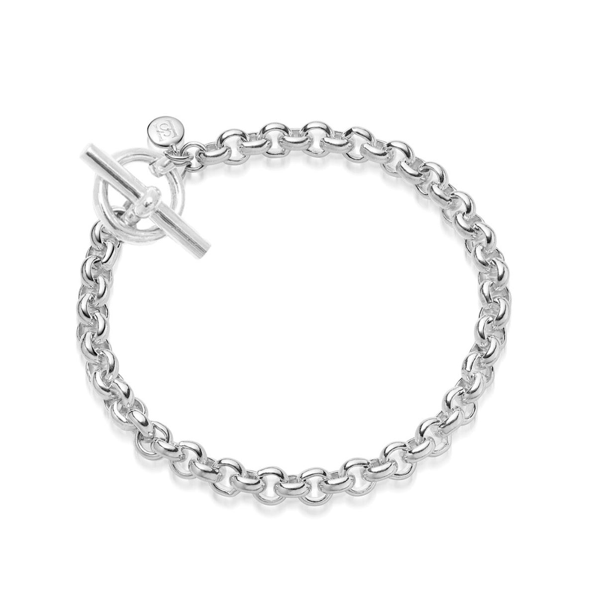 Silver T-bar Belcher Chain Bracelet | Hersey & Son Silversmiths