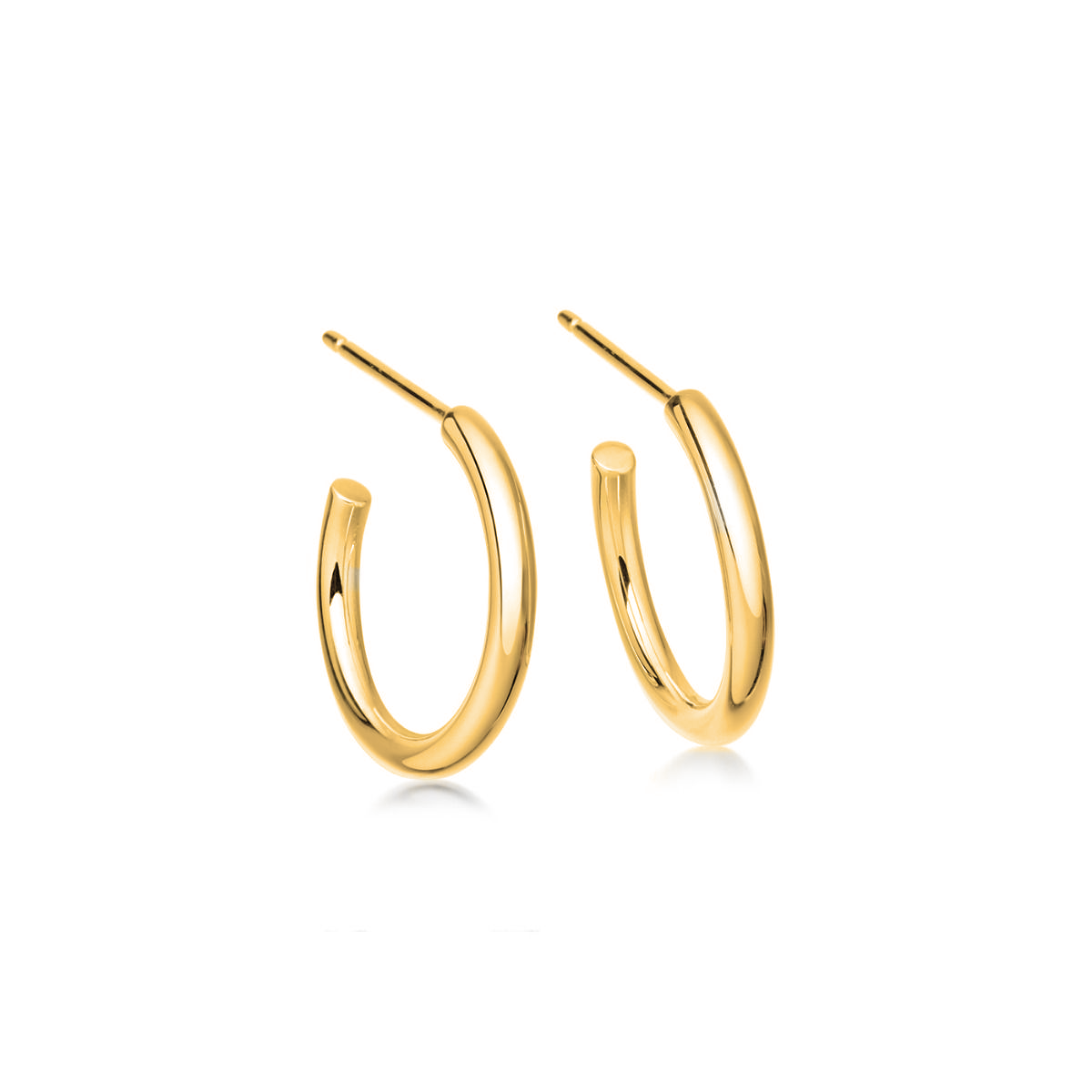 Gold Plated and Silver Hoop Earrings | Hersey & Son Silversmiths