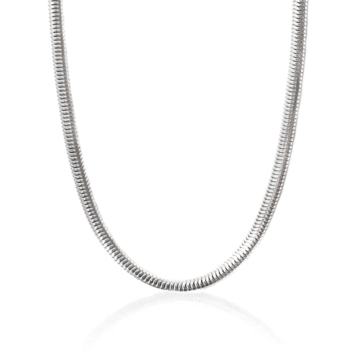 Heavy Sterling Silver Snake Chain Necklace | Hersey & Son Silversmiths