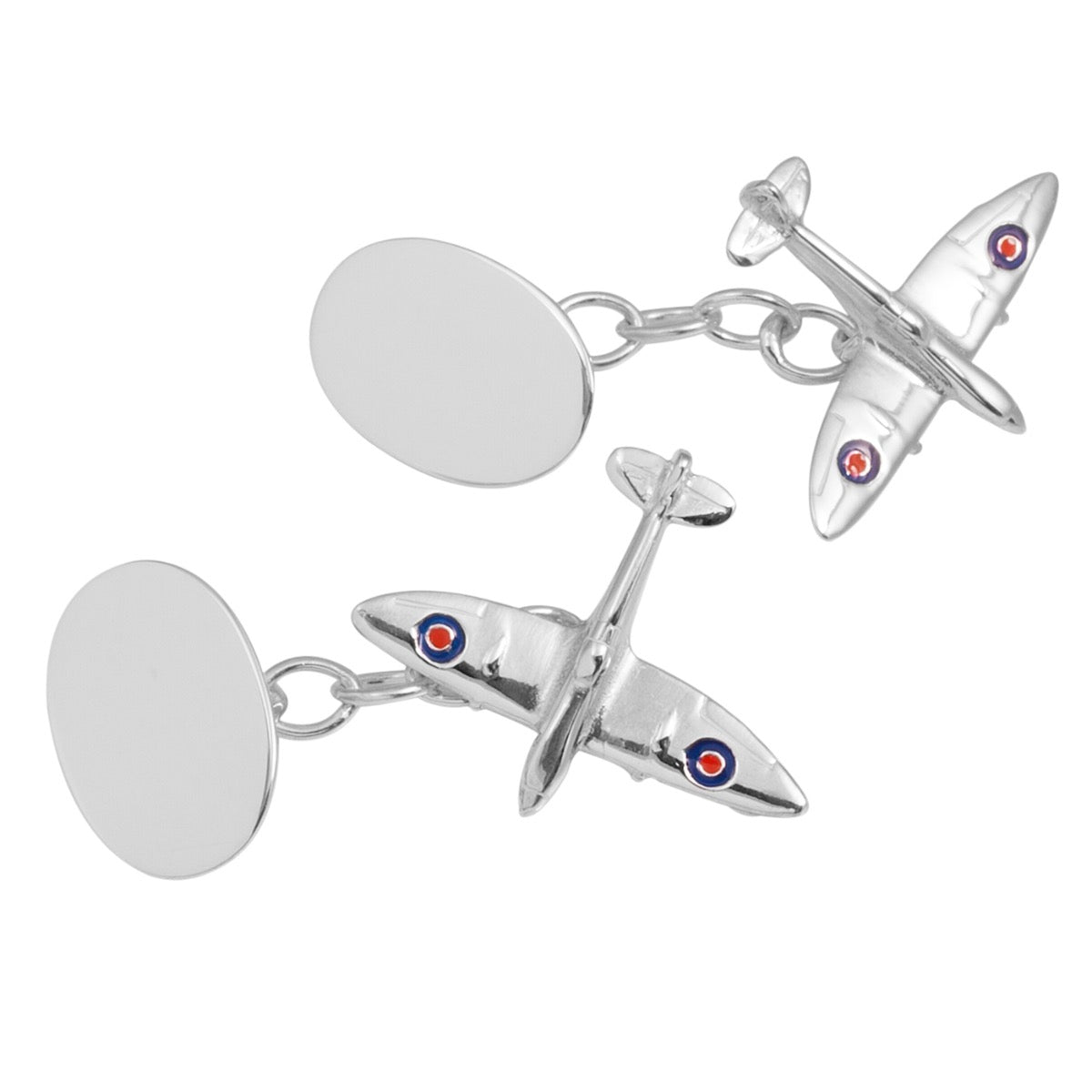 Silver Spitfire Cufflinks | Hersey & Son Silversmiths