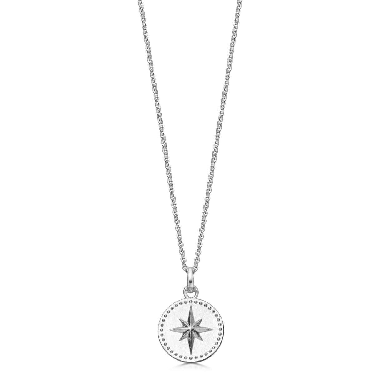 Sterling Silver North Star Compass Necklace | Hersey & Son Silversmiths