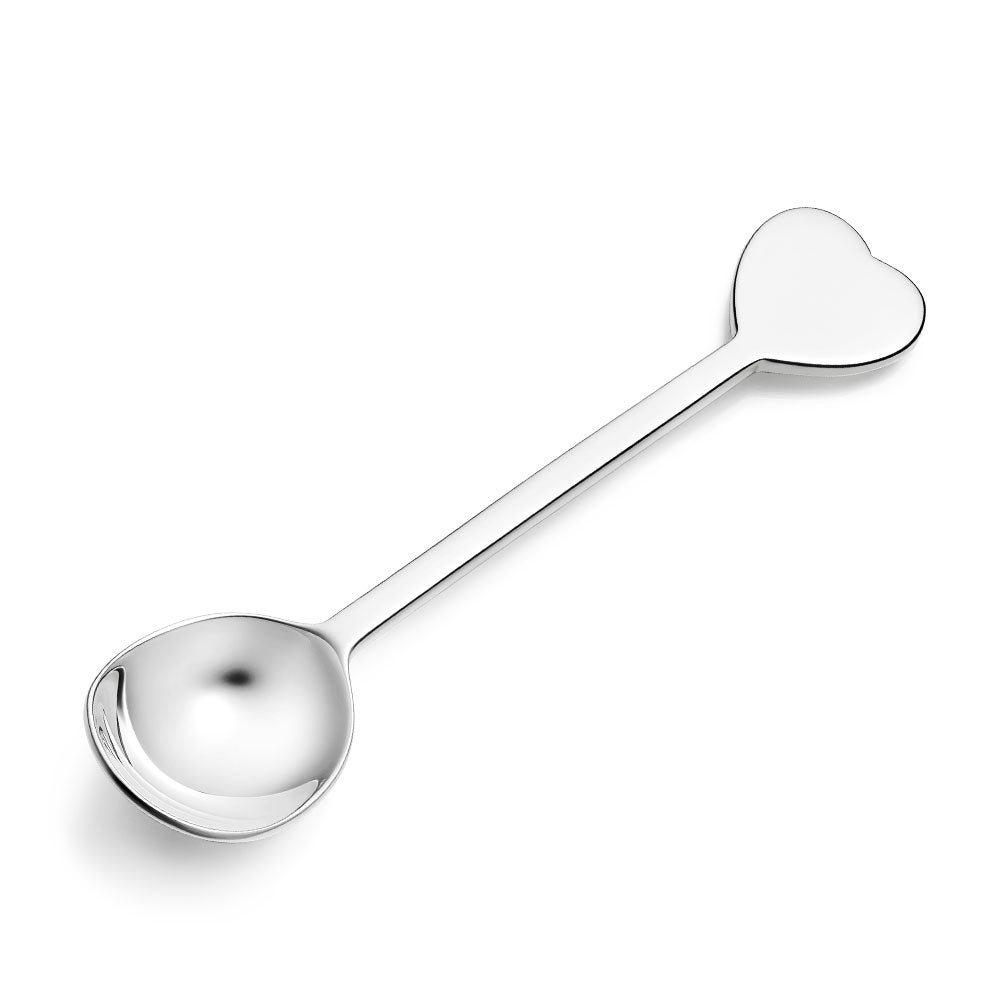 Sterling Silver Heart Spoon, Christening Gifts from Hersey & Son Silversmiths