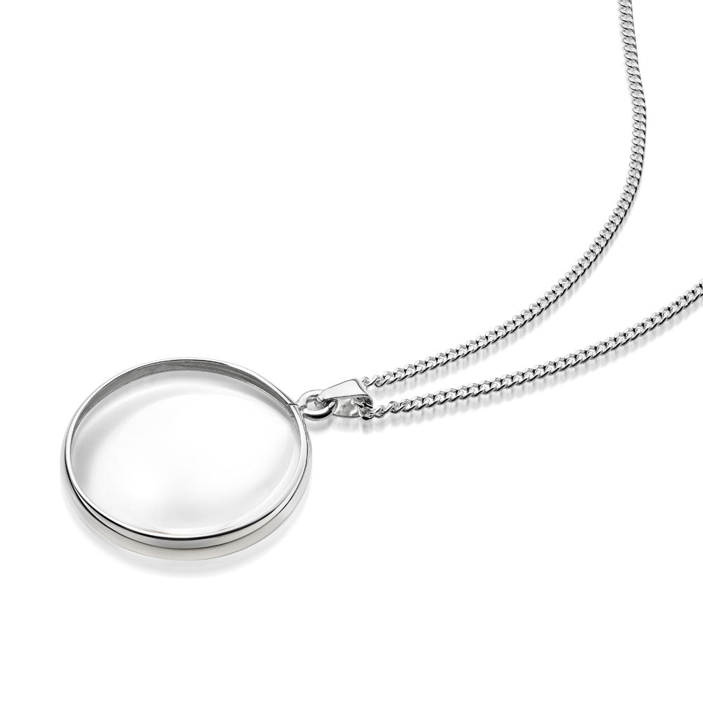Silver Magnifying Eye Glass Necklace | Hersey & Son Silversmiths