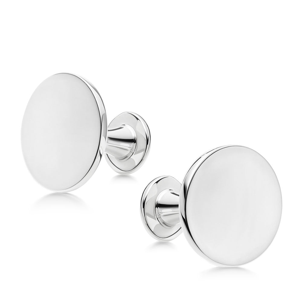 Silver Cufflinks Engravable | Hersey & Son Silversmiths