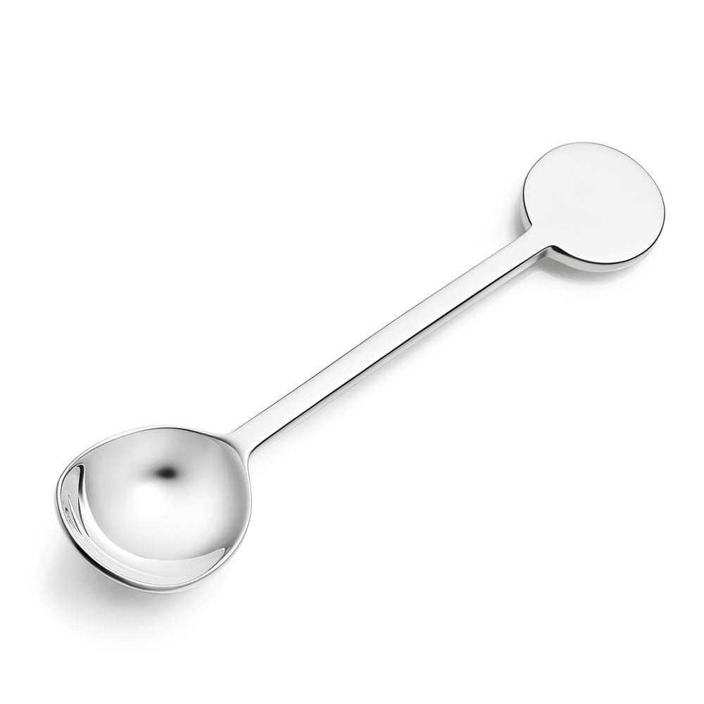 Sterling Silver Round End Spoon, Christening Gifts from Hersey & Son Silversmiths