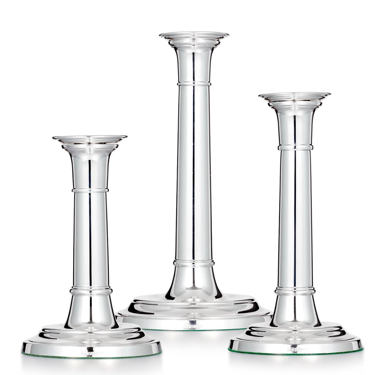 Silver Straight Column Candlestick | Hersey & Son Silversmiths