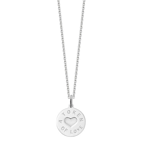 Silver Token Of Love Necklace Pendant | Hersey & Son Silversmiths