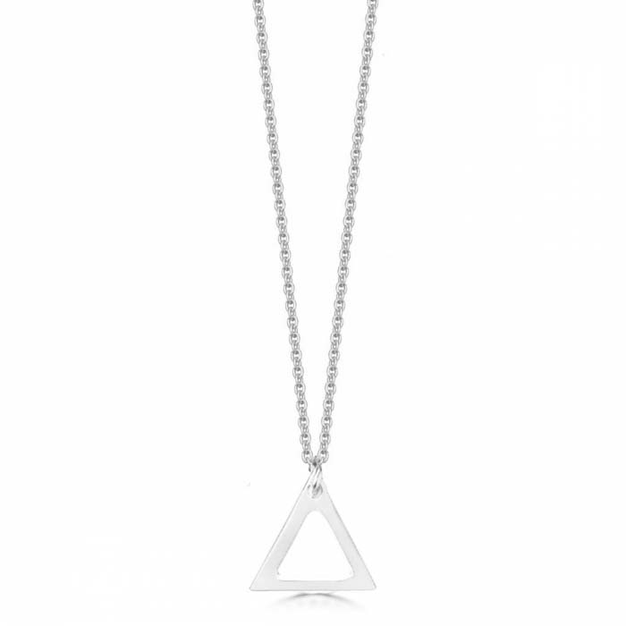 Small Sterling Silver Triangulum Necklace | Hersey & Son Silversmiths