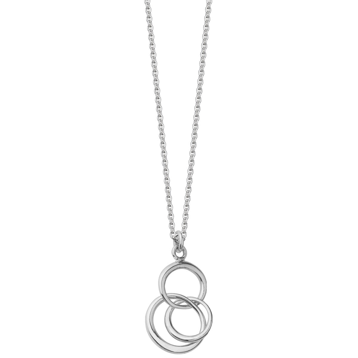 Sterling Silver Trilogy Pendant Necklace | Hersey & Son Silversmiths