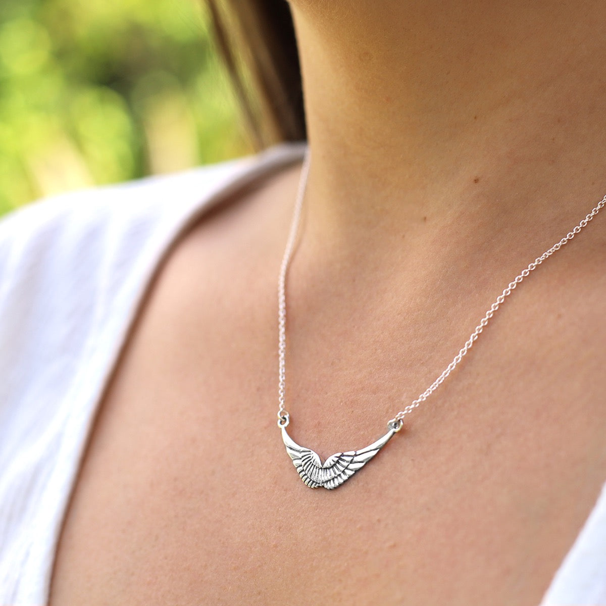 Silver Angel Wings Necklace | Hersey & Son Silversmiths