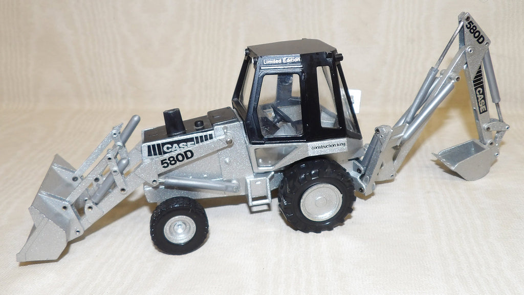 #2931C 1/35 Case 580D Construction King Loader Backhoe Silver Limited Edition - No Box