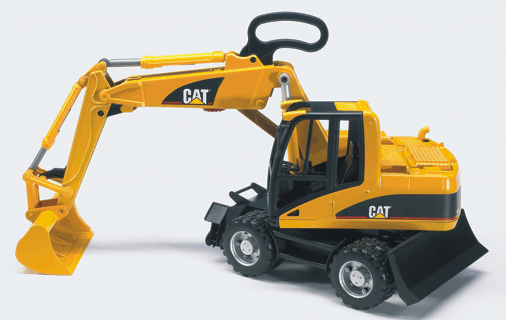 bruder cat wheel excavator