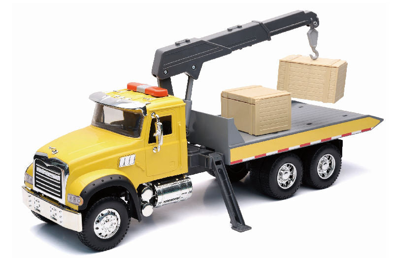 #17136 1/18 Mack Granite Roll-Off Truck with Crane & Crates