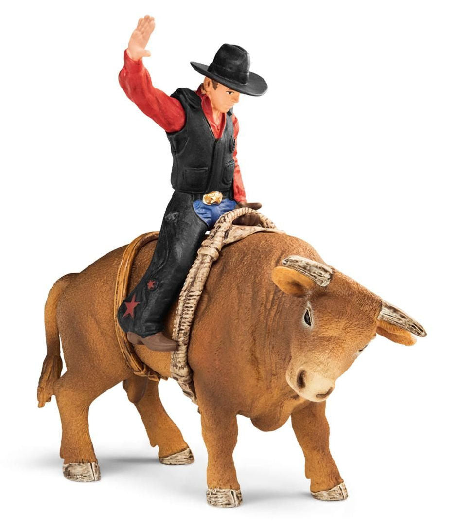 schleich bull riding set