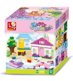 #B0503 Kiddy Bricks Bulk Pastel Color Building Brick Set, 415 pc.