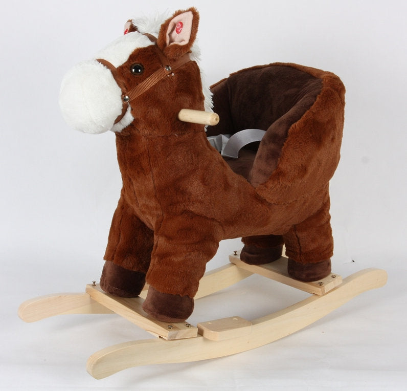 rocking horse with seat belt