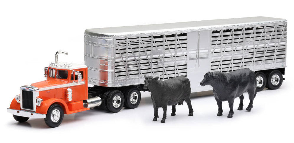 #SS-16116B 1/43 1949 Peterbilt 380 Livestock Truck with Cattle