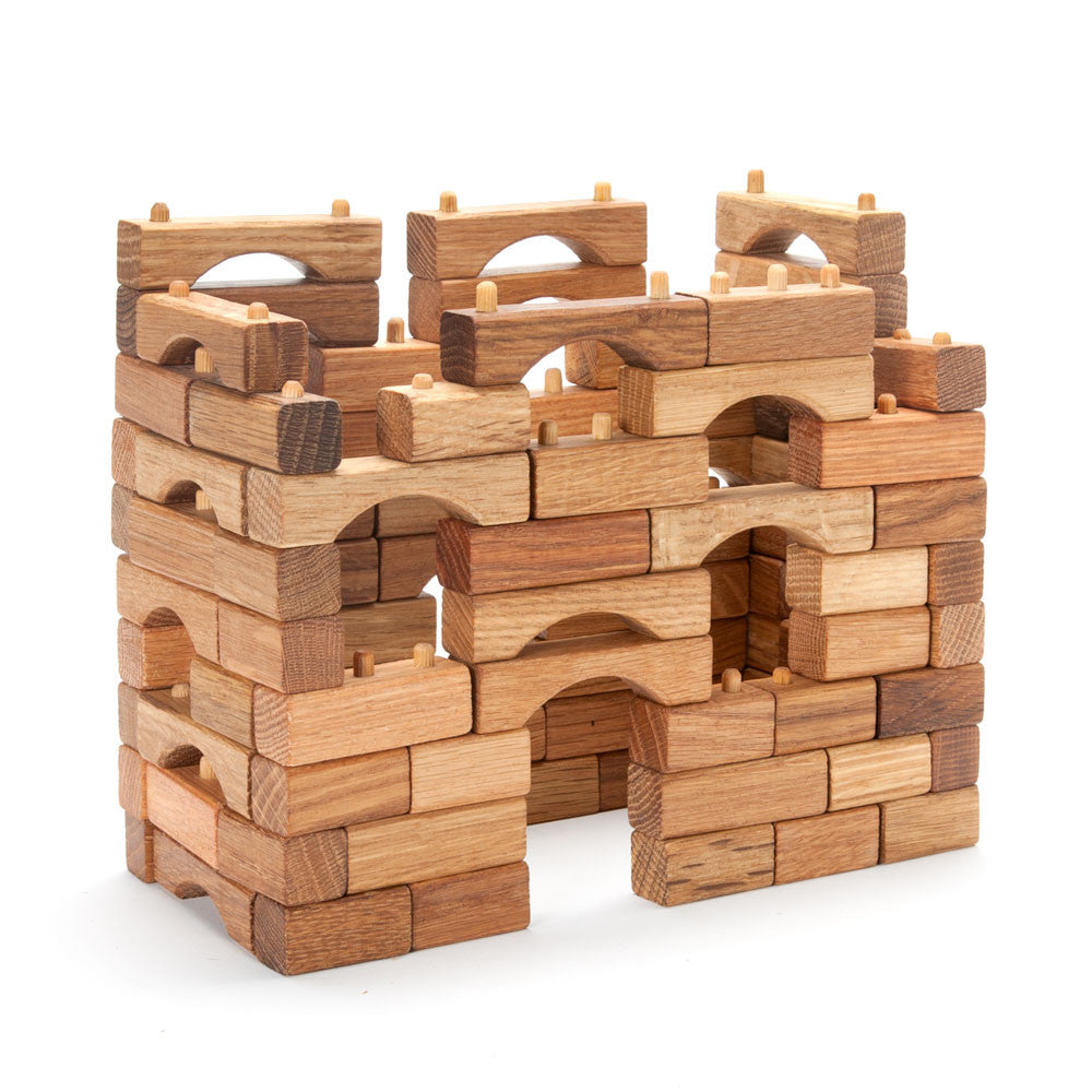 Interlocking Wooden Block Set In Building Blocks – Nova Natural Toys