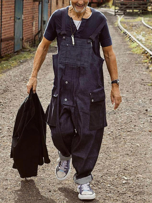 Sloppy Overalls Big Pockets Workwear with Zipper Fly – Wild Soul Co.