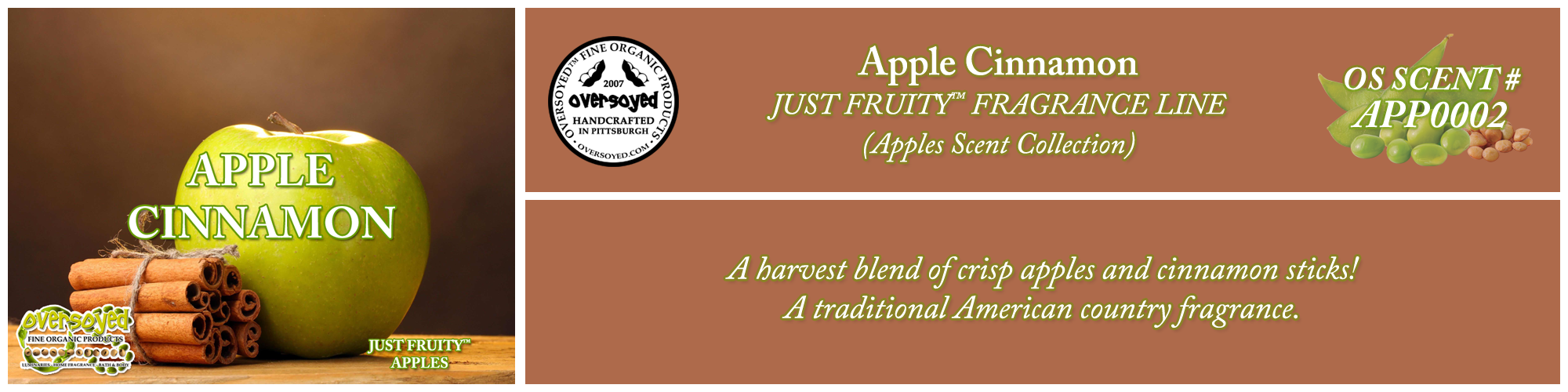 Apple Cinnamon Handcrafted Products Collection