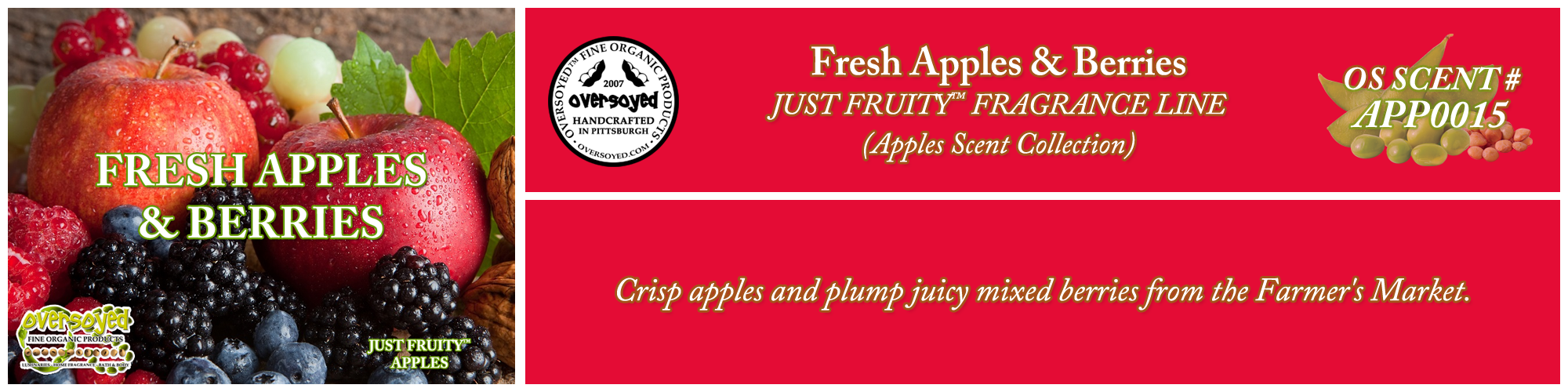 Fresh Apples & Berries Handcrafted Products Collection