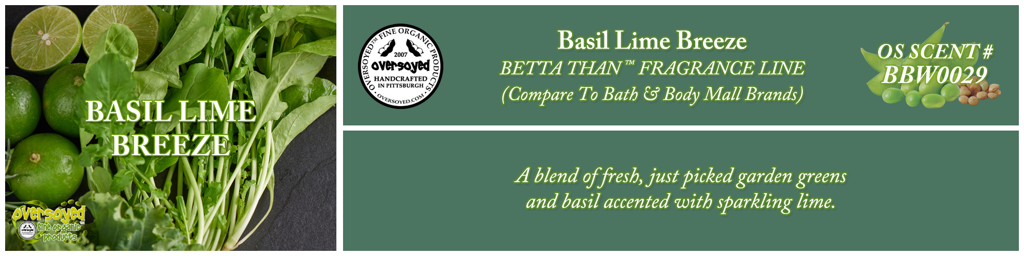 Basil Lime Breeze Handcrafted Products Collection