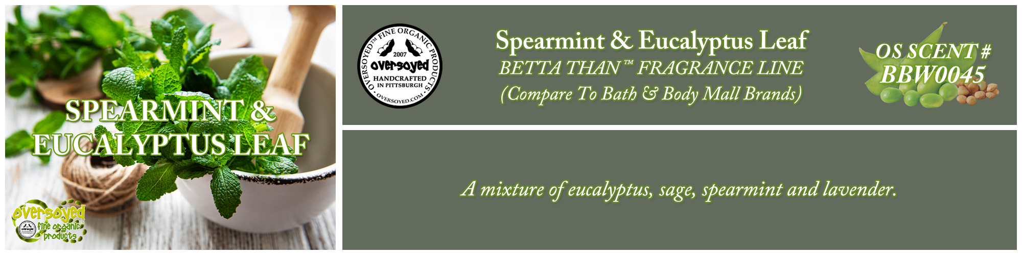 Spearmint & Eucalyptus Leaf Handcrafted Products Collection