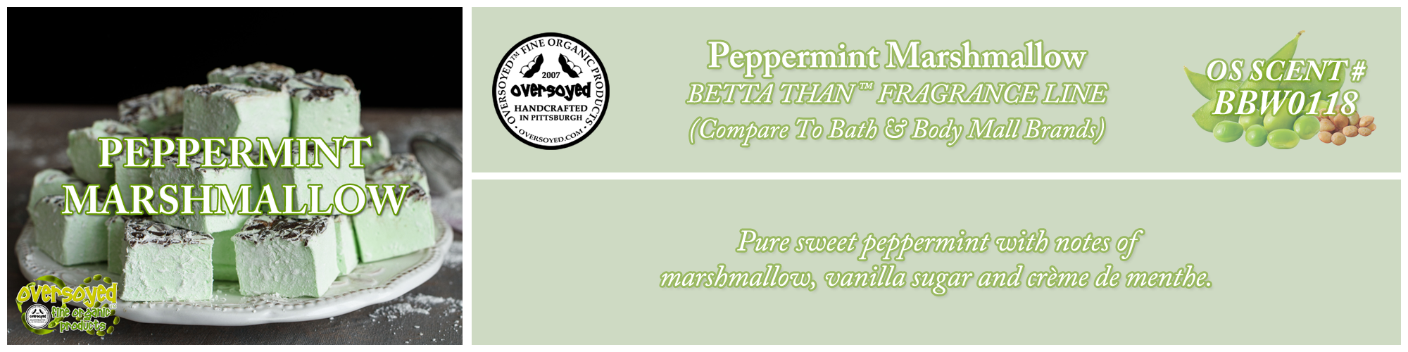 Peppermint Marshmallow Handcrafted Products Collection