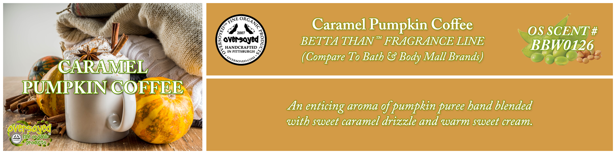 Caramel Pumpkin Coffee Handcrafted Products Collection