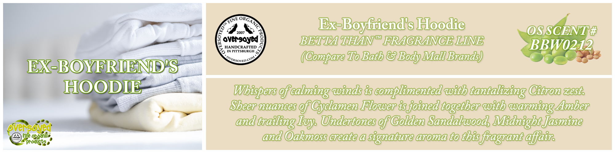 Ex-Boyfriend's Hoodie Handcrafted Products Collection