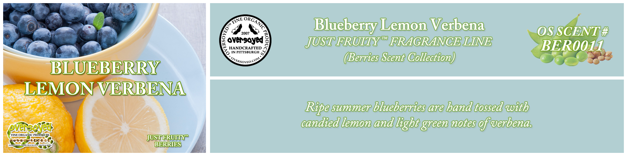 Blueberry Lemon Verbena Handcrafted Products Collection