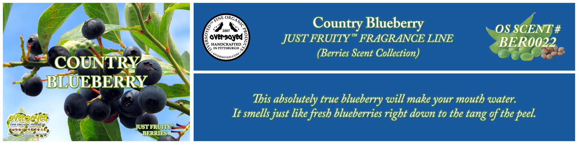 Country Blueberry Handcrafted Products Collection
