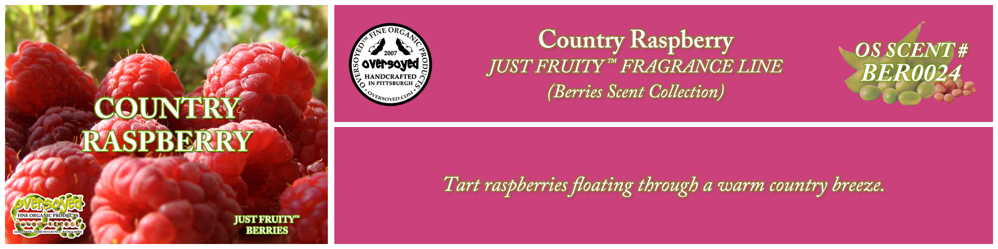 Country Raspberry Handcrafted Products Collection