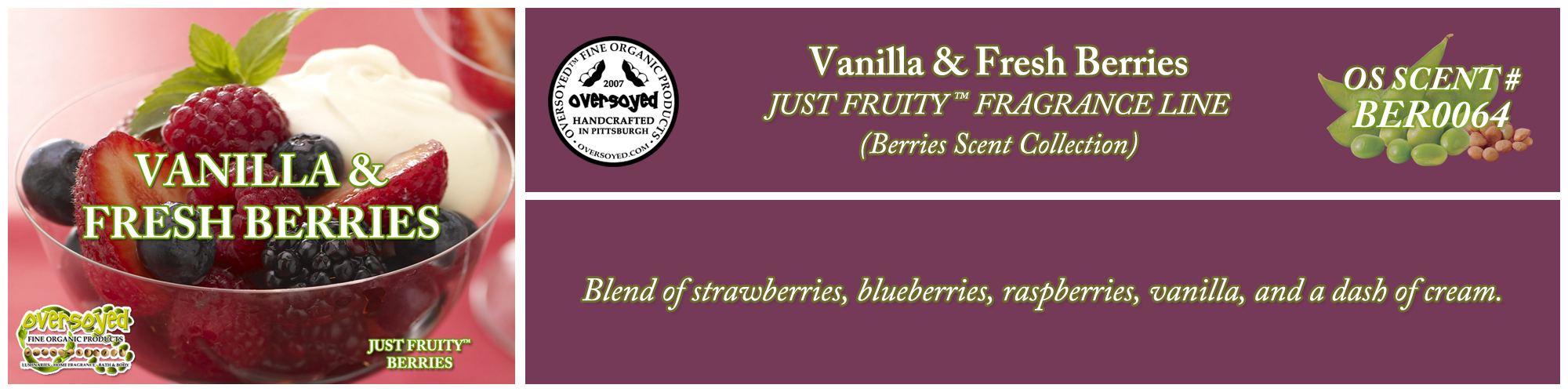 Vanilla & Fresh Berries Handcrafted Products Collection