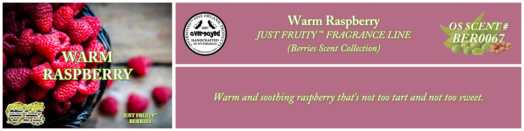 Warm Raspberry Handcrafted Products Collection