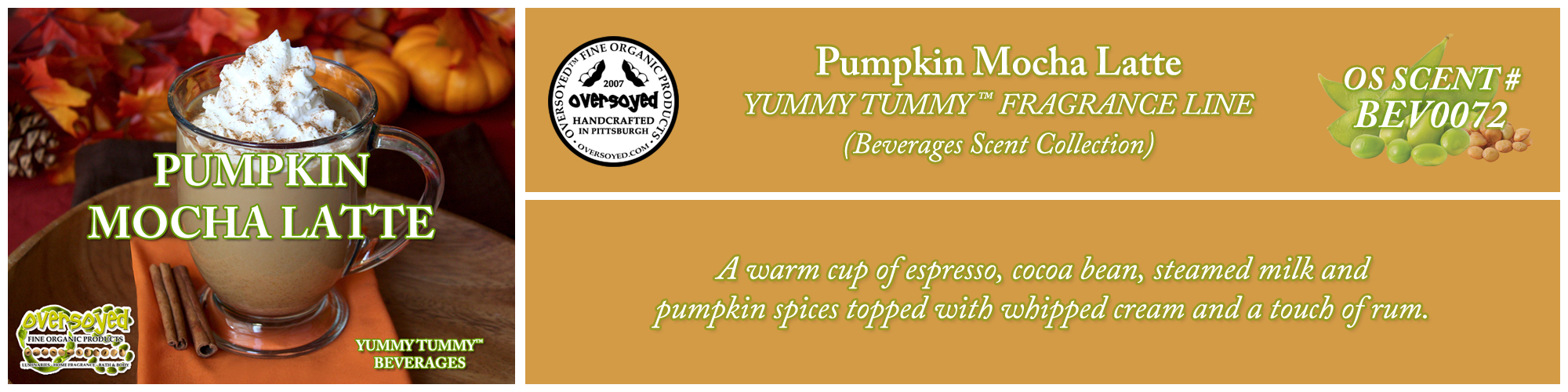 Pumpkin Mocha Latte Handcrafted Products Collection