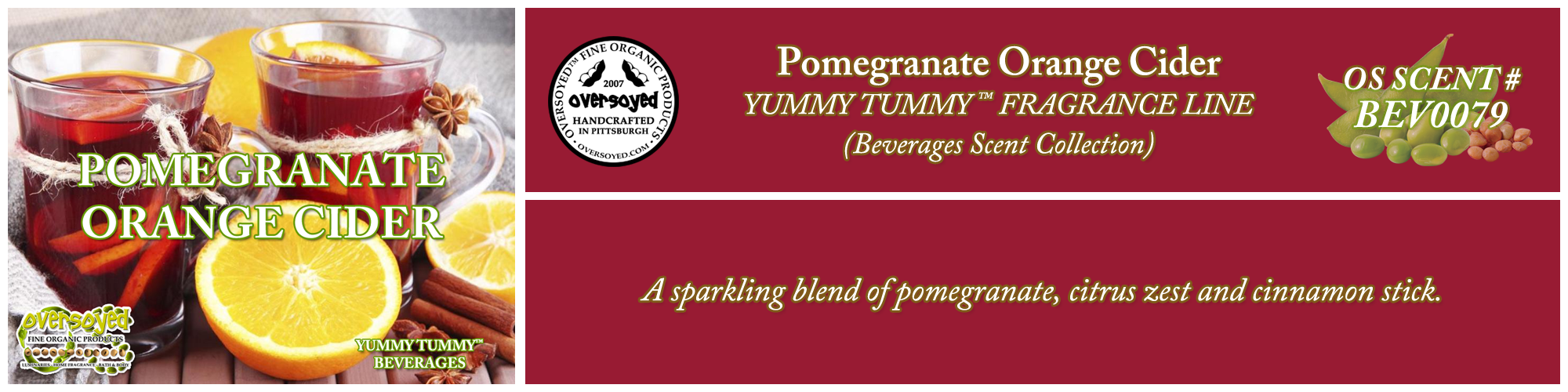 Pomegranate Orange Cider Handcrafted Products Collection