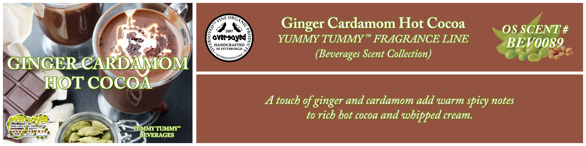 Ginger Cardamom Hot Cocoa Handcrafted Products Collection