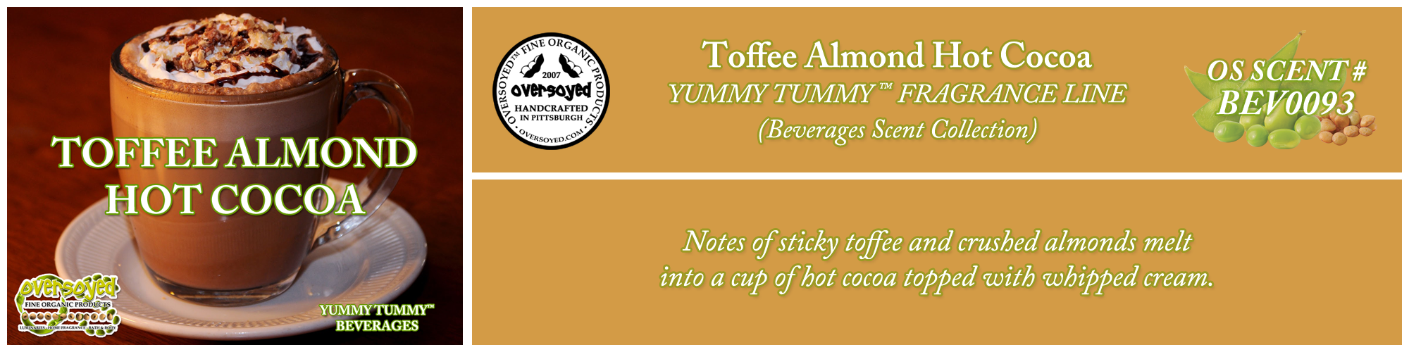 Toffee Almond Hot Cocoa Handcrafted Products Collection