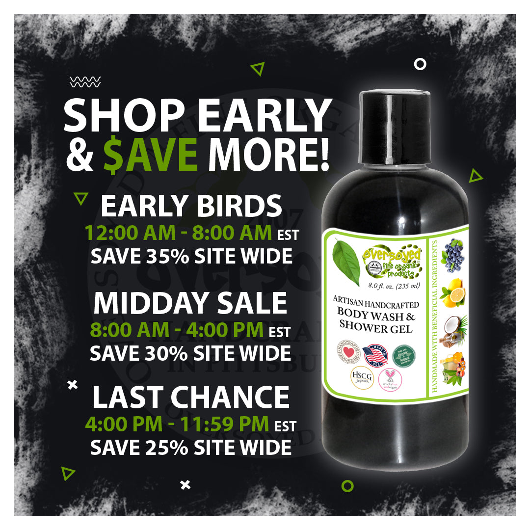 OverSoyed Fine Organic Products - Black Friday 2021 Mega Sale Event - National Deal Week