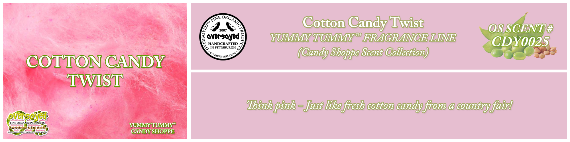 Cotton Candy Twist Handcrafted Products Collection