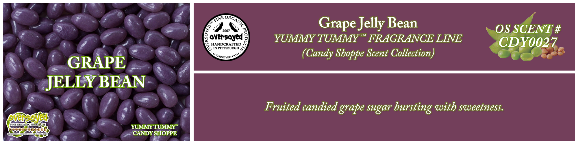 Grape Jelly Bean Handcrafted Products Collection