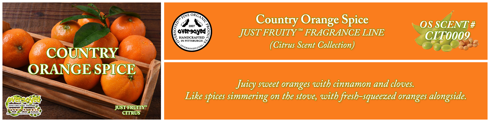 Country Orange Spice Handcrafted Products Collection