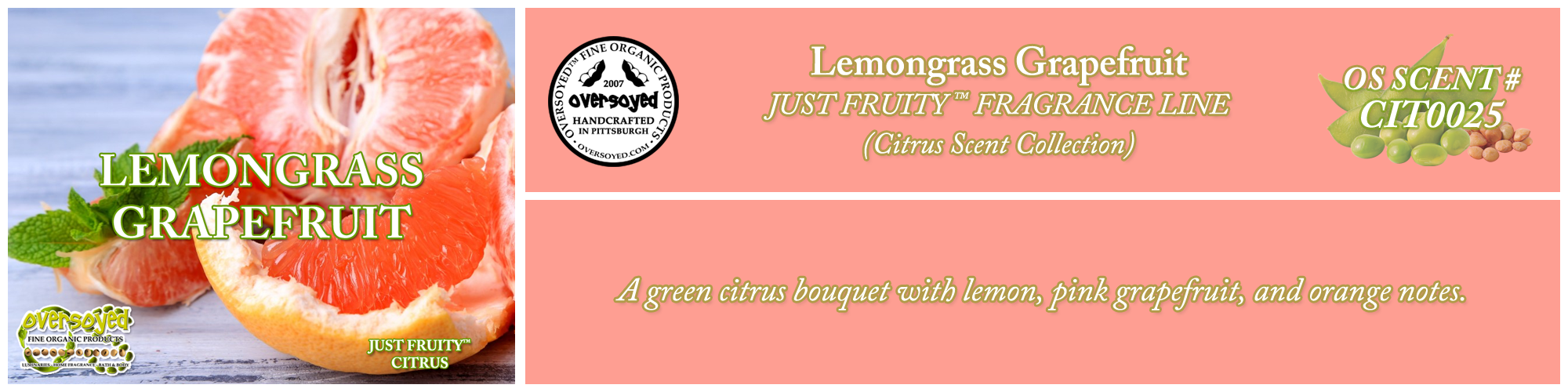 Lemongrass Grapefruit Handcrafted Products Collection