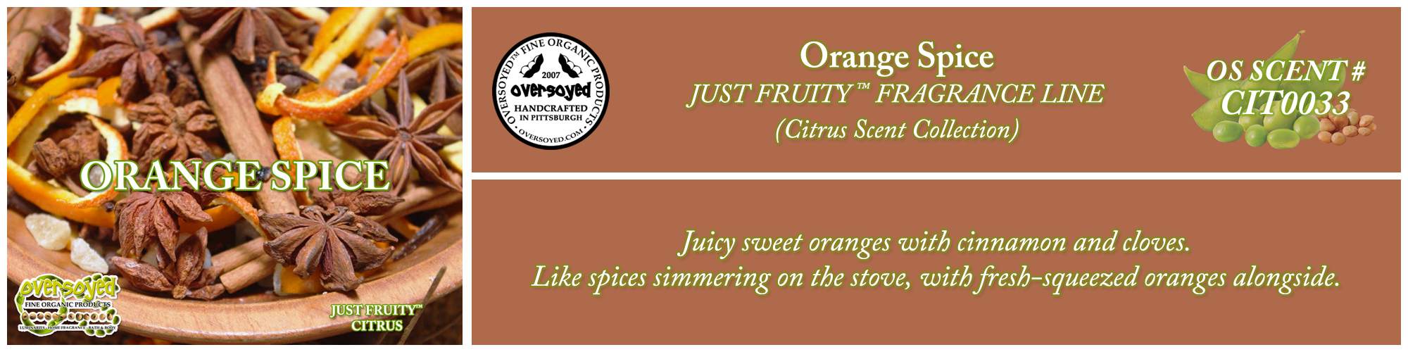 Orange Spice Handcrafted Products Collection