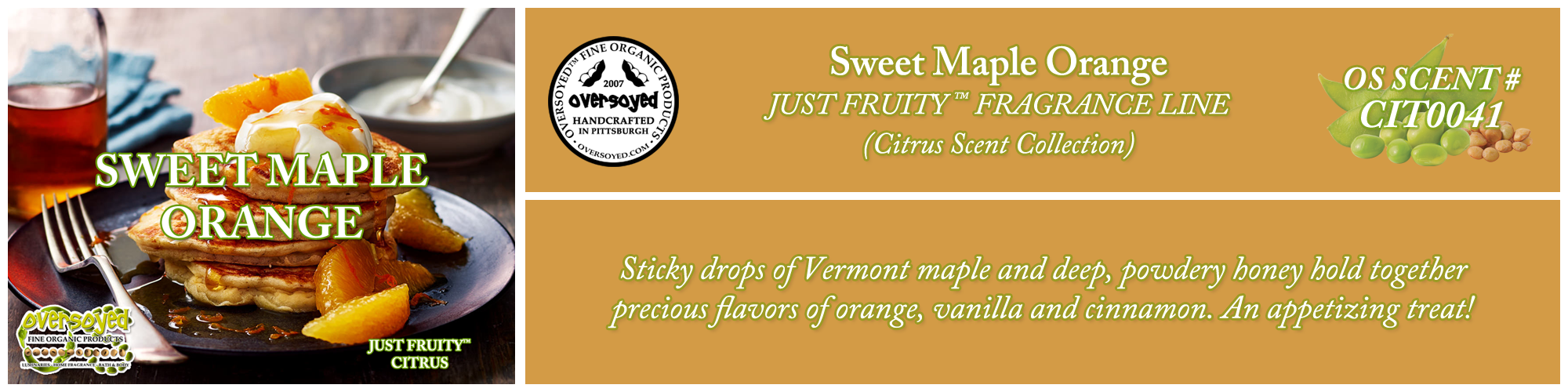 Sweet Maple Orange Handcrafted Products Collection
