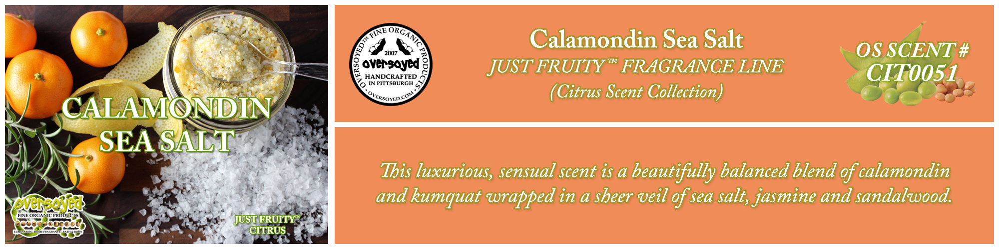 Calamondin Sea Salt Handcrafted Products Collection