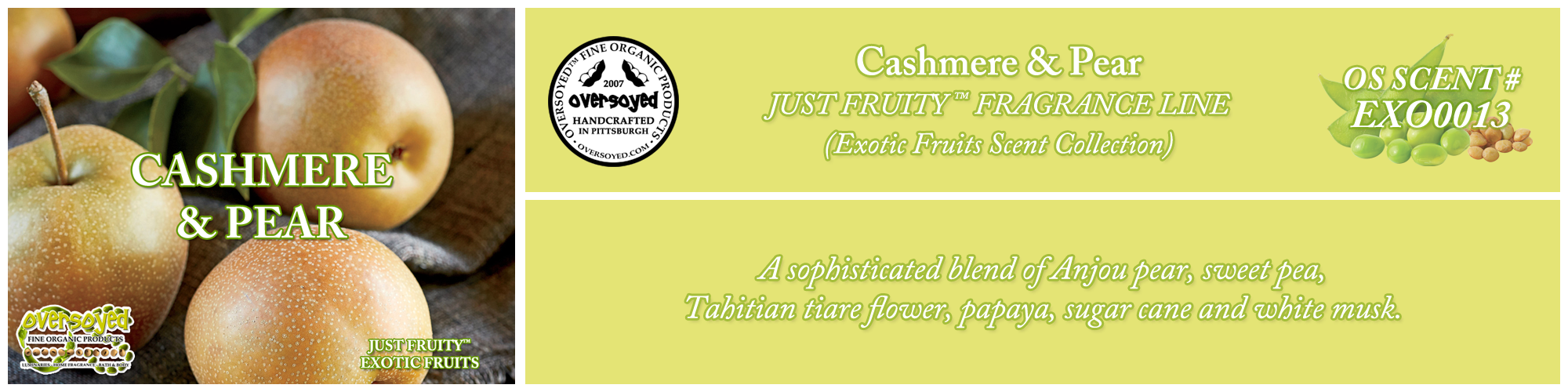 Cashmere & Pear Handcrafted Products Collection