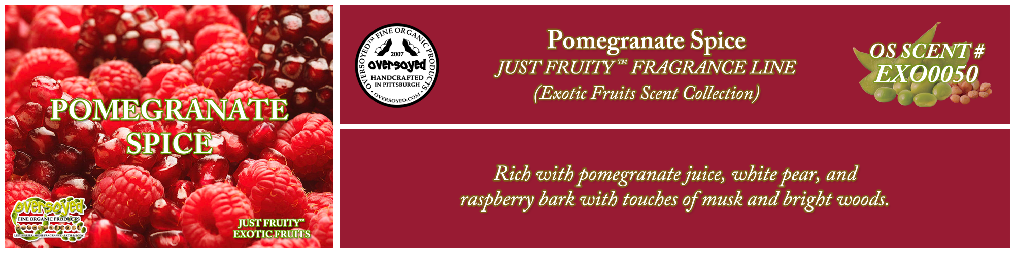Pomegranate Spice Handcrafted Products Collection